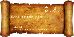 Dobi Antónia névjegykártya